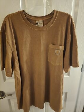 Carhartt Men's Short Sleeve Pocket T-Shirt - Brown XL
